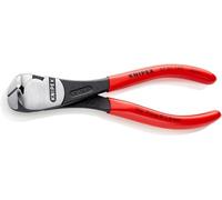Knipex High Leverage End Cutting Nipper black atramentized, plastic coated 160 mm 67 01 160