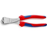 KNIPEX 67 05 200 High Leverage End Cutting Nipper Chrome Plated with Multi-Component Grips 200 mm
