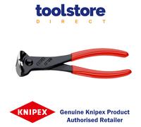 Knipex End Cutting Nipper black atramentized, plastic coated 180 mm 68 01 180