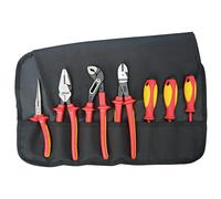 KNIPEX 7 Pc Pliers/Screwdriver Tool Set 1000V Nylon Pouch