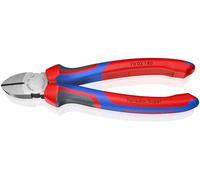 KNIPEX 70 02 180 Diagonal Cutter black atramentized with multi-component grips 180 mm Multicoloured