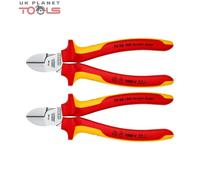 Knipex Diagonal Cutter chrome-plated, insulated with multi-component grips, VDE-tested 160 mm 70 06 160