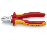 Knipex 70 06 160 T VDE Insulated Diagonal Side Cutter Pliers Tethered - 160mm