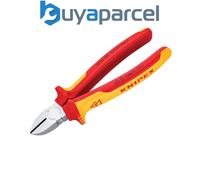Knipex Diagonal Cutter chrome-plated, insulated with multi-component grips, VDE-tested 180 mm (self-service card/blister) 70 06 180 SB