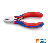KNIPEX 70 15 110 Diagonal Cutter With Multi-Component Grips Chrome-Plated 110 mm