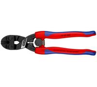 Knipex 72 62 200 200 mm High Leverage Flush Cutter For Soft Metal And Plastic With Slim Multi-Component Grips Black Atramentized
