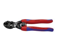 Knipex High Leverage Flush Cutter for soft metal and plastic black atramentized, with slim multi-component grips 200 mm 72 62 200