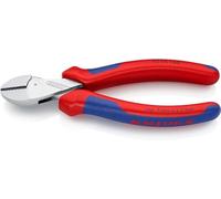 Knipex X-Cut® Compact Diagonal Cutter high lever transmission chrome-plated, with multi-component grips 160 mm 73 05 160