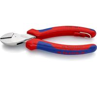 Knipex 73 05 160 T Chrome Plated "X-Cut" Compact Diagonal Cutter with Tether Attachment Point, Multi-Colour