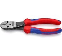 KNIPEX 73 72 180 F TwinForce High Performance Diagonal Cutters with opening spring black atramentized with multi-component grips 180 mm Multi-colour