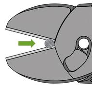 KNIPEX 73 72 180 TwinForce High Performance Diagonal Cutters black atramentized with multi-component grips 180 mm, multi-colour