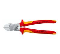 KNIPEX High Leverage Diagonal Cutter, Chrome-Plated, 200 mm, VDE, 74 06 200