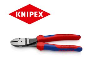 KNIPEX 7402200 High Leverage Diagonal Cutter multi-component atramentized200mm
