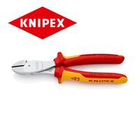 KNIPEX 7406200 VDE High Leverage Diagonal Cutter chrome-plated 200 mm