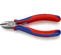 Knipex 76 12 125 Diagonal Cutter with Soft Handle and Opening Spring, Multi-Colour