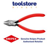 Knipex Diagonal Cutter for electromechanics black atramentized, plastic coated 125 mm 76 81 125