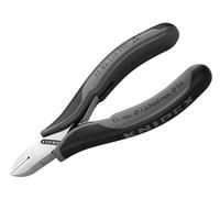 KNIPEX 77 02 115 ESD Electronics Diagonal Cutter ESD with multi-component grips 115 mm Black/Grey