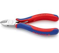 KNIPEX 77 02 135 H Electronics Diagonal Cutter with Inserted Carbide Metal Cutting Edges with Multi-Component Grips 135 mm