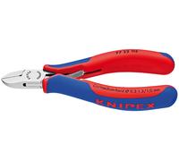 KNIPEX Electronics Diagonal Cutter with Box Joint with Multi-Component Handles 115 mm, 77 22 115