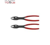 KNIPEX Twingrip Front and Side Gripping Pliers Self-Service Card with Non-Slip Plastic Coating 200 mm, 82 01 200