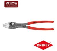 KNIPEX 8201-250 Slip Joint Pliers, Adjustable Opening Width, Screw Removal, Holds Worn Bolts, Nuts, and More; Plastic Coated Handle, 9.8" (250mm)