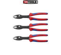 KNIPEX Twingrip Slip Joint Pliers, 200 mm, 4-22 mm, Front Grip and Side Grip Function, Box Joint with Push Button, Gripping Pliers, 82 02 200