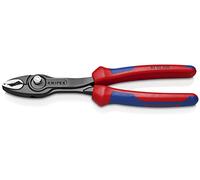 KNIPEX 82 02 200 TwinGrip front and side gripping pliers with comfort handles grey atramentized 200 mm