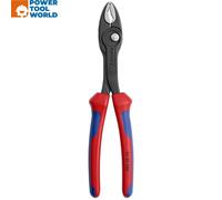 KNIPEX Twingrip Slip Joint Pliers, 200 mm, 4-22 mm, Front Grip and Side Grip Function, Box Joint with Push Button, Gripping Pliers, 82 02 200