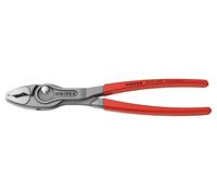 KNIPEX 8201-250 Slip Joint Pliers, Adjustable Opening Width, Screw Removal, Holds Worn Bolts, Nuts, and More; Plastic Coated Handle, 9.8" (250mm)