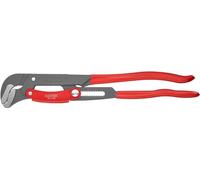 KNIPEX 83 61 020 Pipe Wrench S-Type with fast adjustment grey powder-coated plastic coated 560 mm Multicoloured