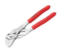 KNIPEX Pliers Wrench Pliers and a Wrench 150 mm, 86 03 150 SB | In a Single Tool Self-Service Card Chrome-Plated with Plastic Coating