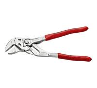 Knipex 86 03 180 Chrome Plier Wrench 180mm - Adjustable, Push-Button, Ratchet-Type