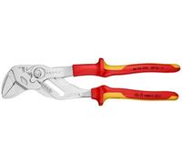 Knipex 86 06 250 Pliers Wrench Pliers And A Wrench In A Single Tool Insulated With Multi-Component Grips, Vde-Tested Chrome-Plated