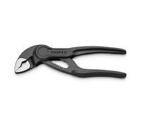Knipex 87 00 100 Mini Cobra XS 100mm Hightech Water Pump Pliers - Smallest Full-Function, 28mm Opening, 60 HRC Teeth
