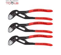 Knipex 87 01 180 Cobra High-Tech Water Pump Pliers 180mm Pack of 3
