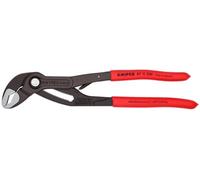 Knipex Cobra®...matic Water Pump Pliers grey atramentized, with non-slip plastic coating 250 mm (self-service card/blister) 87 11 250 SB