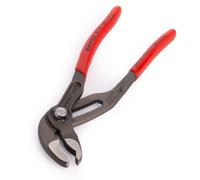 Knipex Cobra® High-Tech Water Pump Pliers grey atramentized, with non-slip plastic coating 180 mm (self-service card/blister) 87 01 180 SB