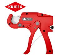 Knipex 9410185 35mm Plastic Conduit PVC,PEX, Ratchet Pipe Tube Cutter