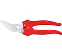 KNIPEX 95 05 185 Combination Shears plastic coated 185 mm Red/Silver