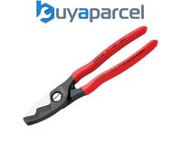 Knipex 95 11 200 SB Cable Shears With Twin Cutting Edge Pvc Grip 200Mm