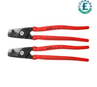 Knipex 95 11 225 StepCut XL Cable Shears/Cutters Step Cut 225mm Pack of 2