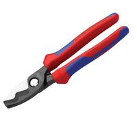 Knipex 95 12 200 Cable Shears Twin Cutting Edge Multi-Component Grip 200mm (8In) Kpx9512200