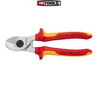 KNIPEX Cable Shears Self-Service Card Chrome-Plated Insulated, 95 16 165 SB