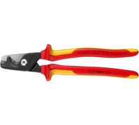 KNIPEX 95 18 225 StepCut XL Cable Shears with Step Cut Insulating Multi-Component Handle, VDE-Tested Burnished 234 mm