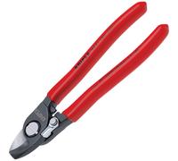 KNIPEX Cable Shears, VDE-Tested 165 mm, 95 26 165 | With Opening Spring Chrome-Plated Insulated with Multi-Component Grips