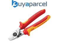 Knipex 95 26 165 SB VDE Cable Shears with Return Spring 165mm KPX9526165