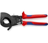 KNIPEX 95 31 250 Cable Cutter (ratchet action) with multi-component grips 250 mm Multicoloured