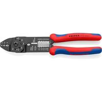 KNIPEX 97 21 215 C Crimping Pliers burnished with multi-component grips 230 mm Multicoloured