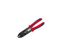 Knipex Crimping Pliers black lacquered, with multi-component grips 230 mm (self-service card/blister) 97 21 215 SB