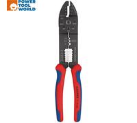 KNIPEX Crimping Pliers, 0.5-6.0 mm², for Cable Connectors and Plug Connectors, with Stripping and Cutting Function, Crimping Tool, 97 22 240